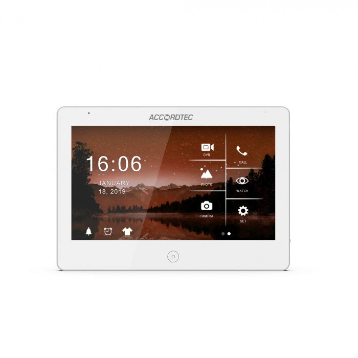 Видеодомофон 10&quot; AccordTec AT-VD A101 C/SD WH