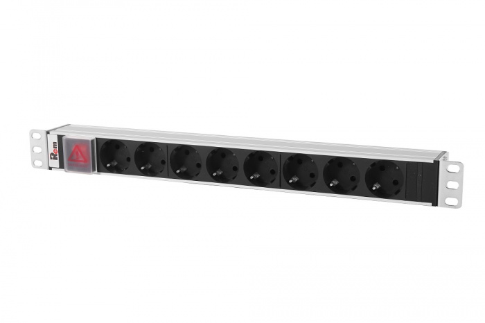 Блок розеток REM-10 1U REM R-10-8S-V-440-Z