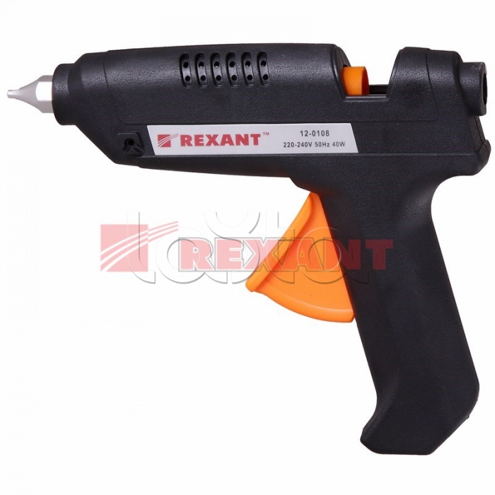 Пистолет клеевой 40 Вт большой (в блистере) REXANT 12-0108