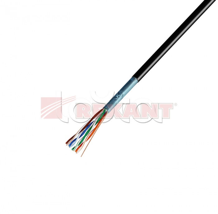 Кабель информационный наружной прокладки FTP 4PR 24AWG CAT5e OUTDOOR REXANT 01-0146 (305 м)