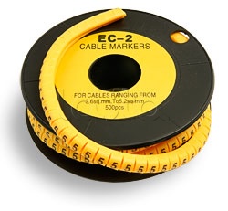 Маркер для кабеля (d7,4 мм, цифра 5) Cabeus ЕC-2-5 (500 шт/уп)
