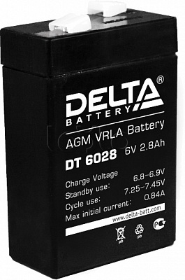 Аккумулятор свинцово-кислотный Delta DT 6028
