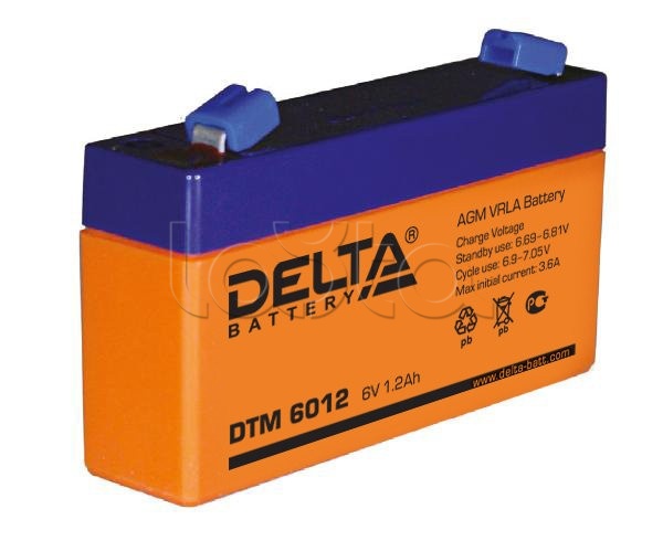 Аккумулятор свинцово-кислотный Delta DTM 6012