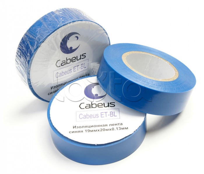 Лента изоляционная (синяя) Cabeus ET-BL