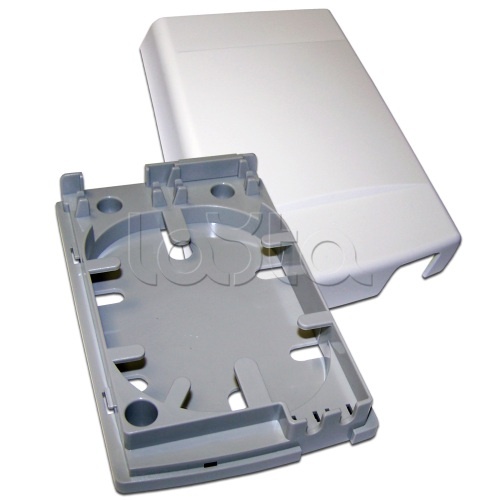 Коробка оптическая на 4 адаптера SC, пластик LANMASTER LAN-HCS-FOMB4