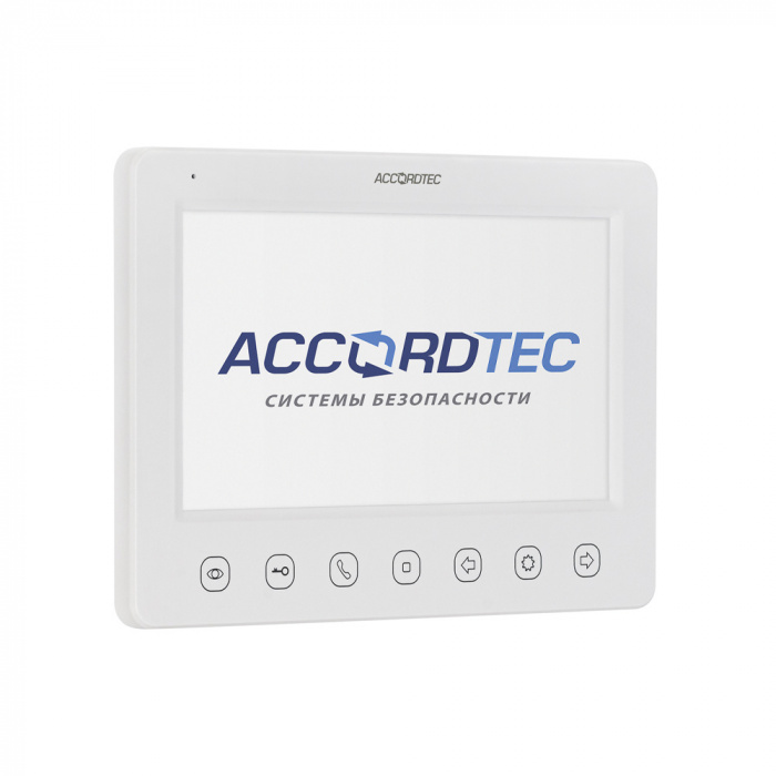 Монитор видеодомофон AccordTec AT-VD 751C/M/SD WH