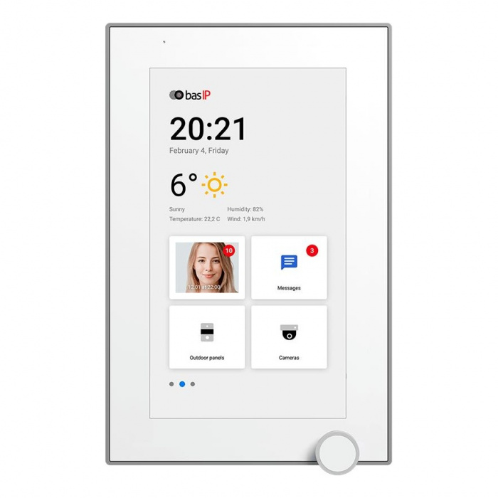 IP-видеодомофон BAS-IP AZ-07L WHITE