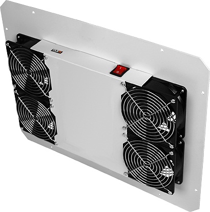 Панель вентиляционная с 4 вентиляторами TLK TLK-FAN4-BK
