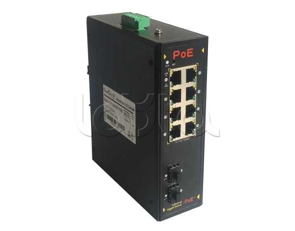 Коммутатор PoE 10-портовый промышленный ComOnyX CO-PF-8GP2SFP-P509