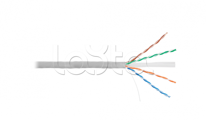 NIKOLAN LAN U/UTP 4x2x23AWG кат.6 внутренний PVC (NKL 2140A-GY)