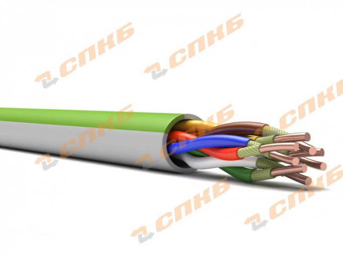 Кабель низкотоксичный, огнестойкий, для систем противопожарной защиты КПВСВнг(А)-FRLSLTx 1x2x0.5 (24 м) СПКБ Техно