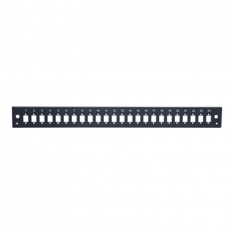 Панель лицевая для выдвижной оптич. полки, 24 SC Simplex/24 LC Duplex, черный Datarex DR-546045