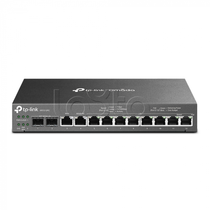 VPN-маршрутизатор Omada с гигабитными портами PoE и встроенным контроллером TP-Link ER7212PC