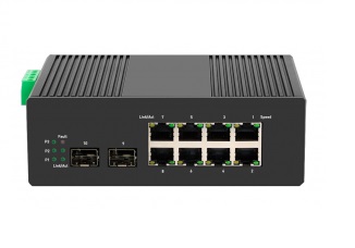 Промышленный управляемый L3/L2+ PoE коммутатор для работы в сложных условиях 8x1000 Мбит/с PoE портов Tantos TSn-8FP10S2MI
