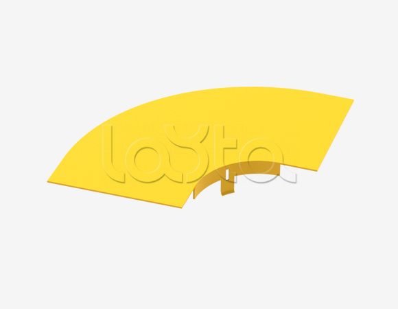 Крышка на горизонтальный изгиб на 90° Hyperline FBTR-120-ELB90CVR