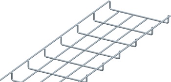Лоток проволочный 25х300мм, Ф3.8мм, оцинкованный (3 м) LANMASTER LAN-MT25x300-3.8EZ