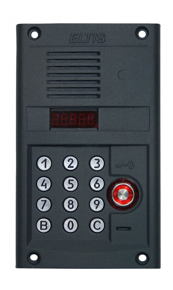 Блок вызова ELTIS DP400-RDC24 (черн.-сер. антрацит муар 7021)