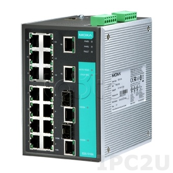 Коммутатор управляемый промышленный 18-портовый  Moxa EDS-518A