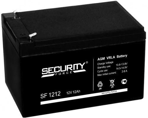 Аккумулятор свинцово-кислотный Security Force SF 1212