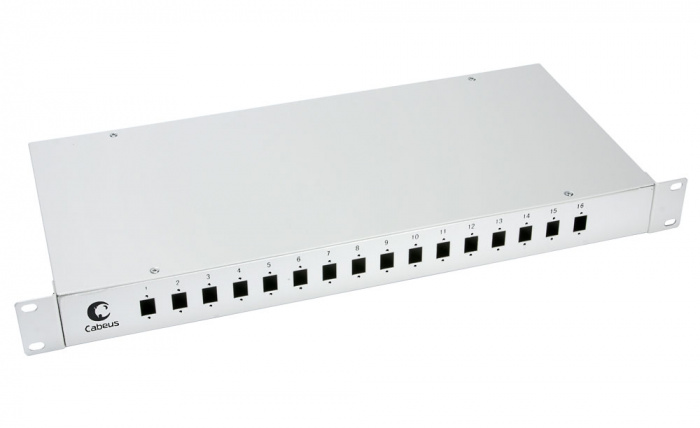 Бокс оптический 19&quot; на 16 SC/LC портов Cabeus FO-19-16SC