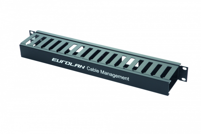 Органайзер кабельный 19” 1U Eurolan 25B-1U-11BL