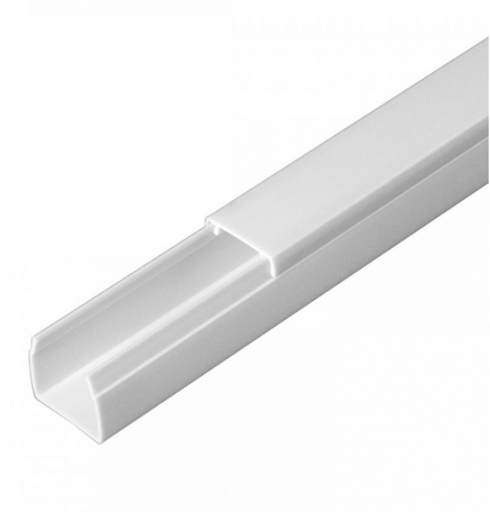 Кабель-канал белый 2-й замок в п/э 16х16 (120м/уп) Промрукав (PR.0616161)