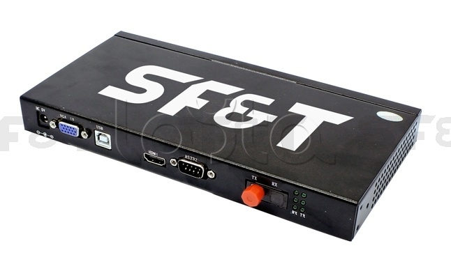 Передатчик DVI + Audio + USB + RS232 по оптоволокну SF&T SFD14A1S5T