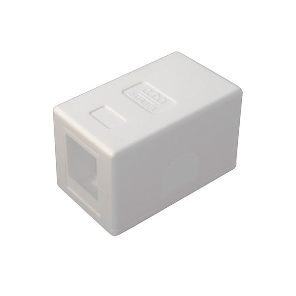 Корпус розетки для модуля Keystone, 1 порт, белый Datarex DR-5001