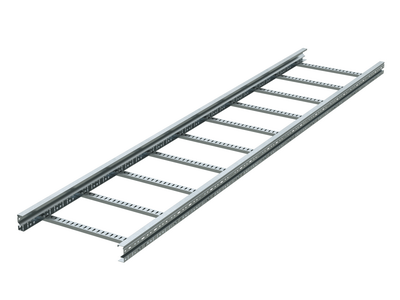 Лоток лестничный 80х400 мм, лонжерон 1,5 мм, L 3000 мм, горячий цинк DKC ULM384HDZ
