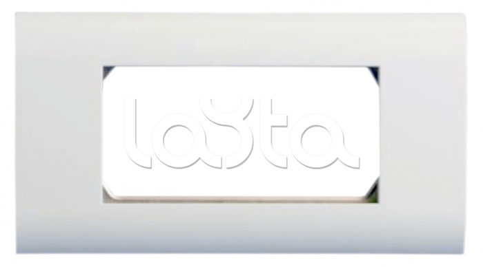 Панель лицевая 80x148, для 4х модулей 45x22.5 Hyperline FP-2M45-1-WH