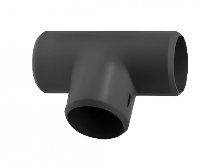 Тройник Т-образный соединительный для труб 25 мм, черн. ПожТехКабель (702-013)