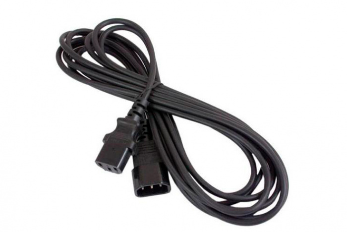 Кабель питания монитор-компьютер IEC 320 C14/ C13 (1.2 м) Cabeus PC-189-VDE-1.2M