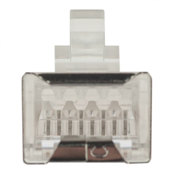 Коннектор (вилка) FTP кат.6 8P8C универсальная, 15U&quot;, 3 зубца, упак 100 шт Datarex DR-3005