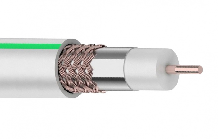 Кабель коаксиальный PROconnect SAT 703 B, CCS/Al/Al, 75%, 75 Ом, белый 01-2431-2 Proconnect (100 м)