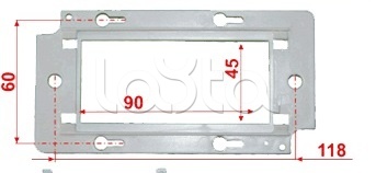 Пластиковый суппорт для установки 45х90 LANMASTER (LAN-PF45x90)