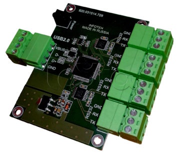 Конвертер USB/RS-232 ИНФОТЕХ AVT-USB/4RS232