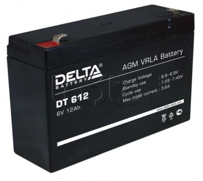 Аккумулятор свинцово-кислотный Delta DT 612