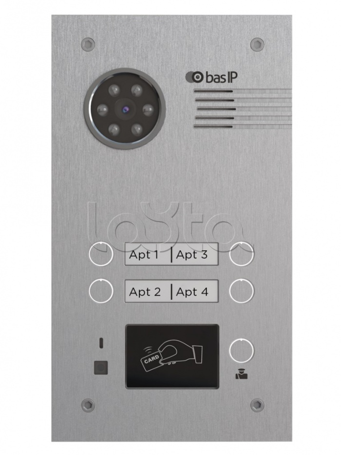 Панель вызывная BAS-IP BA-04BD SILVER