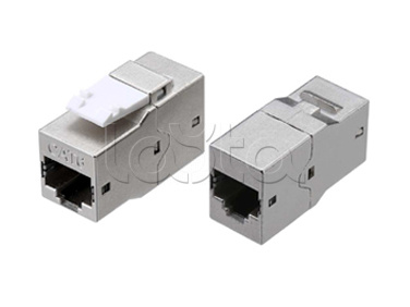 Проходной адаптер Hyperline (CA2-KJ-C6-SH-BK)