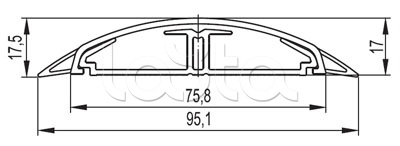 Кабель-канал 75x17 напольный CSP-F DKC 01331