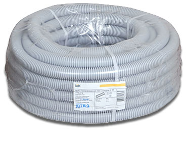 Труба гофрированная ПВХ 16 мм с зондом IEK CTG20-16-K41-100I (100 м)