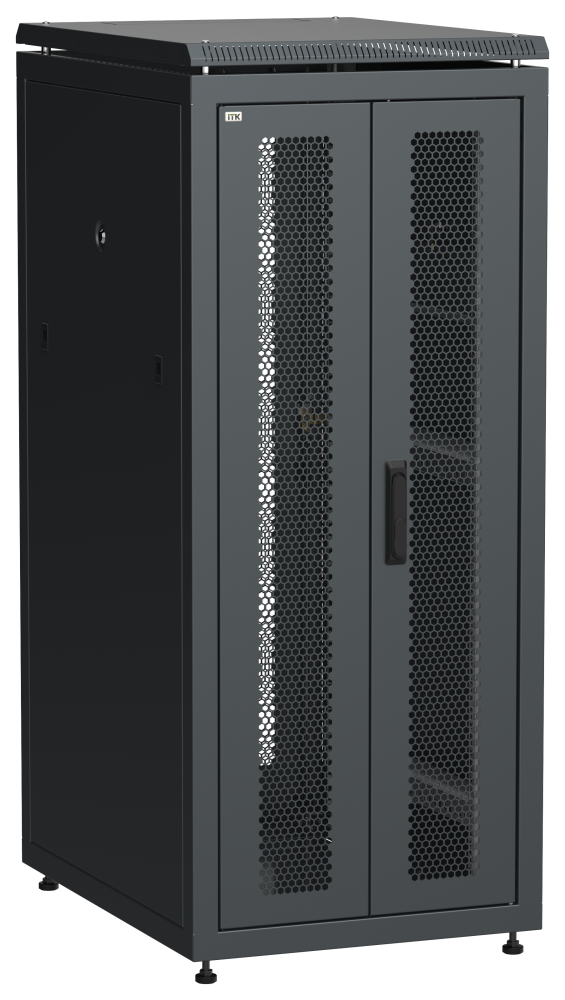 ITK LINEA N Шкаф сетевой 19&quot; 28U 600х800мм двери передн перф задн двустворчатая перф черный LN05-28U68-2PP