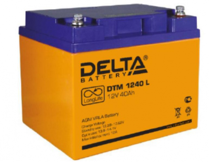 Аккумулятор свинцово-кислотный Delta DTM 1240 L