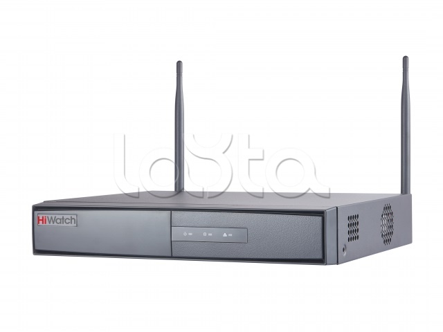 IP-видеорегистратор 4-х канальный WiFi 2.4ГГц HiWatch DS-N304W(B)