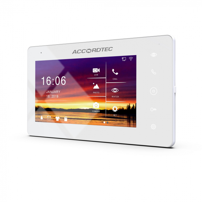 Видеодомофон 7&quot; AccordTec AT-VD A752C/SD WH