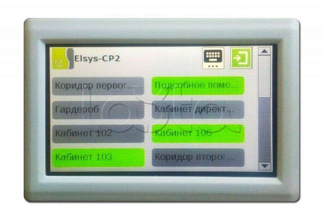 Клавиатура подсистемы охранной сигнализации СКУД Elsys Elsys-CP2 Black