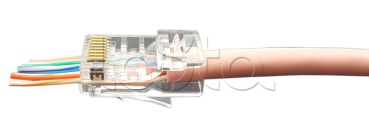 Разъем легкой оконцовки RJ-45 (8P8C) под витую пару Hyperline (PLEZ-8P8C-U-C5-100)