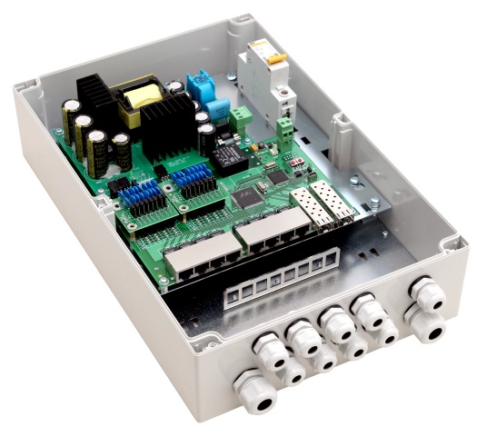PoE-коммутатор 10-портовый, управляемый уличный TFortis PSW-2G8F+